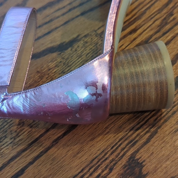 Jeffrey Campbell Issa Boho Peasant Romantic Strappy Rose Metallic Kitten Heel 9 - Picture 4 of 10